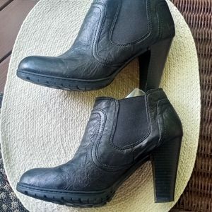 Born Concept Leather Heeled Booties